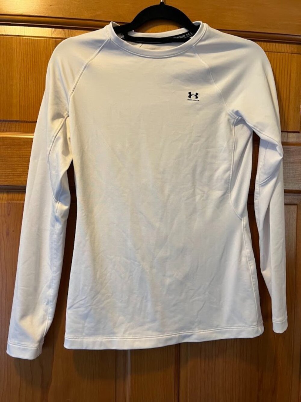 Women's White Under Armour Long-sleeve Compression Shirt